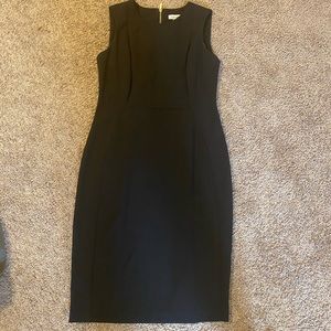 Calvin Klein gold zipper dress